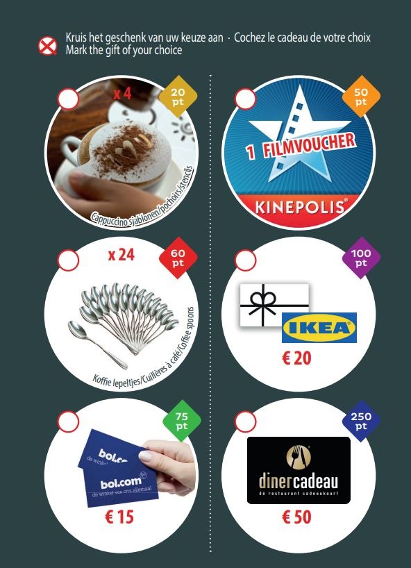 Spaarpunten | Van Oordt