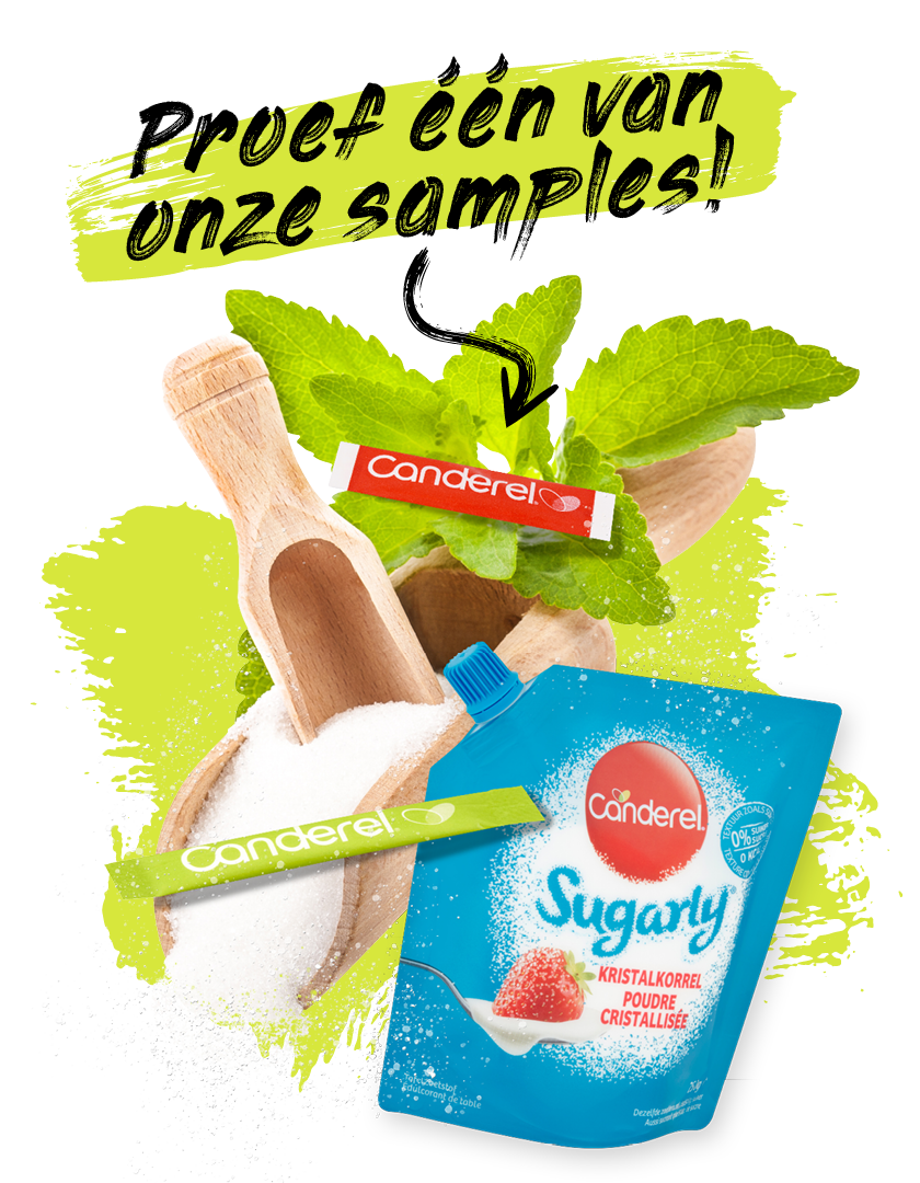 Canderel samples aanvragen
