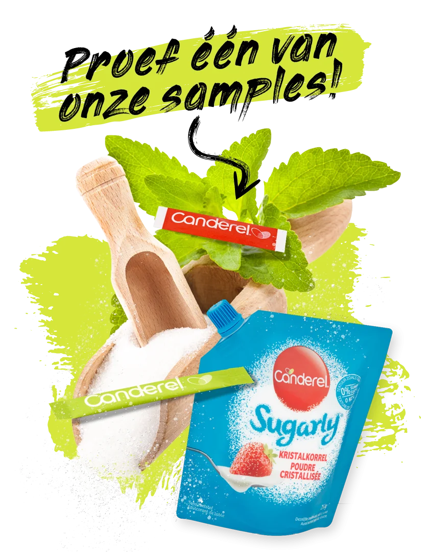 Canderel samples aanvragen