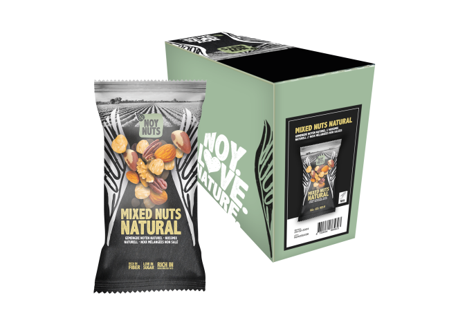Mixed nuts naturel zakje en doos