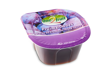 Van Oordt One2fruit prune puree cup 48x50g e