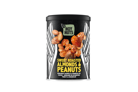 Sweet Roasted Almonds And Peanuts Tin Can 135g