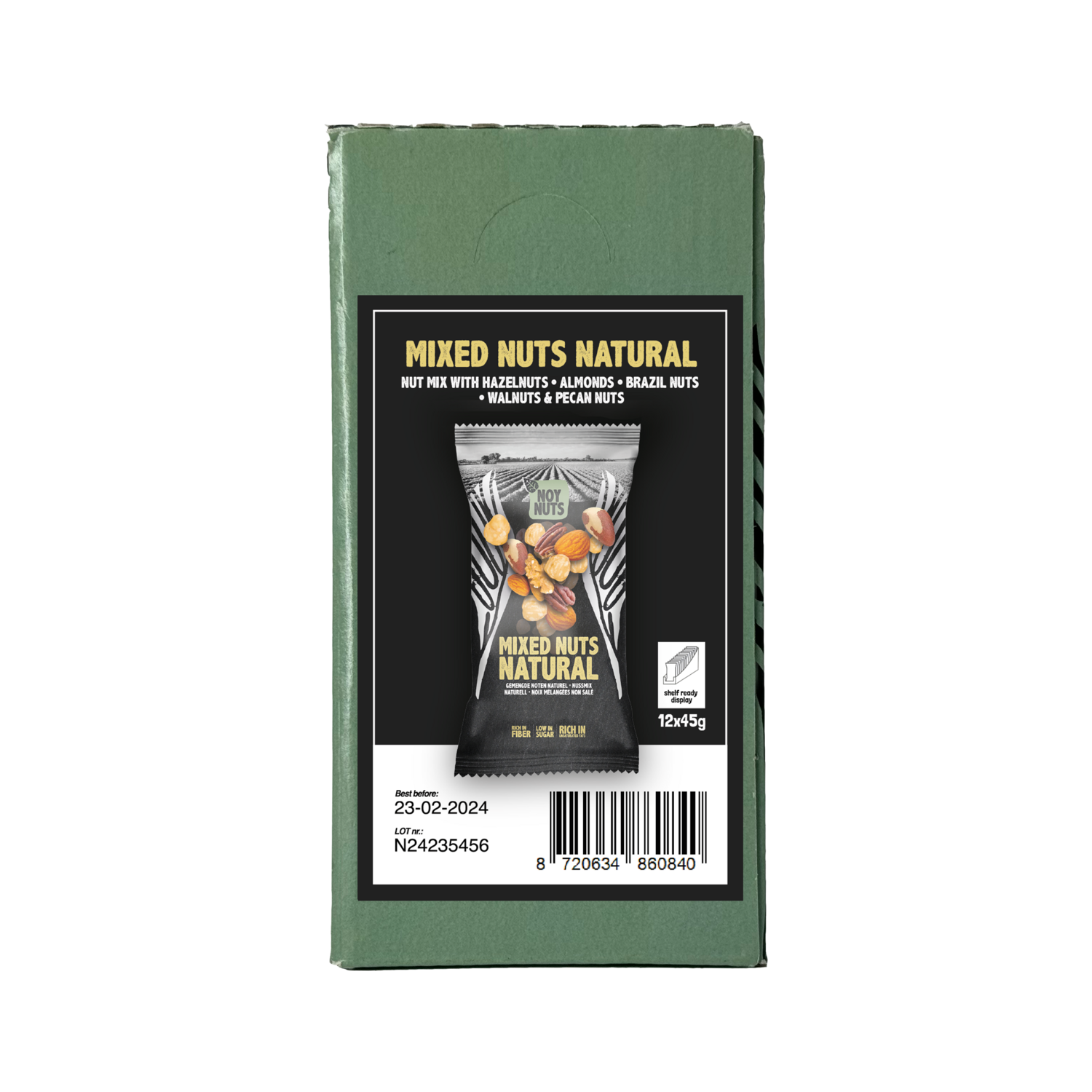 Mixed Nuts Natural Sachet 45g | Van Oordt The Portion Company