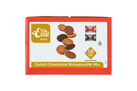 Gaufres Fourrées Goût Caramel Chocolaté