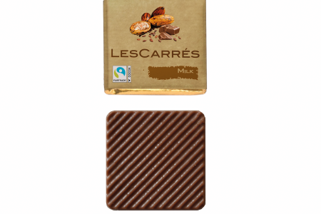 Les Carrés Fairtrade Chocolade Melk 4,5g