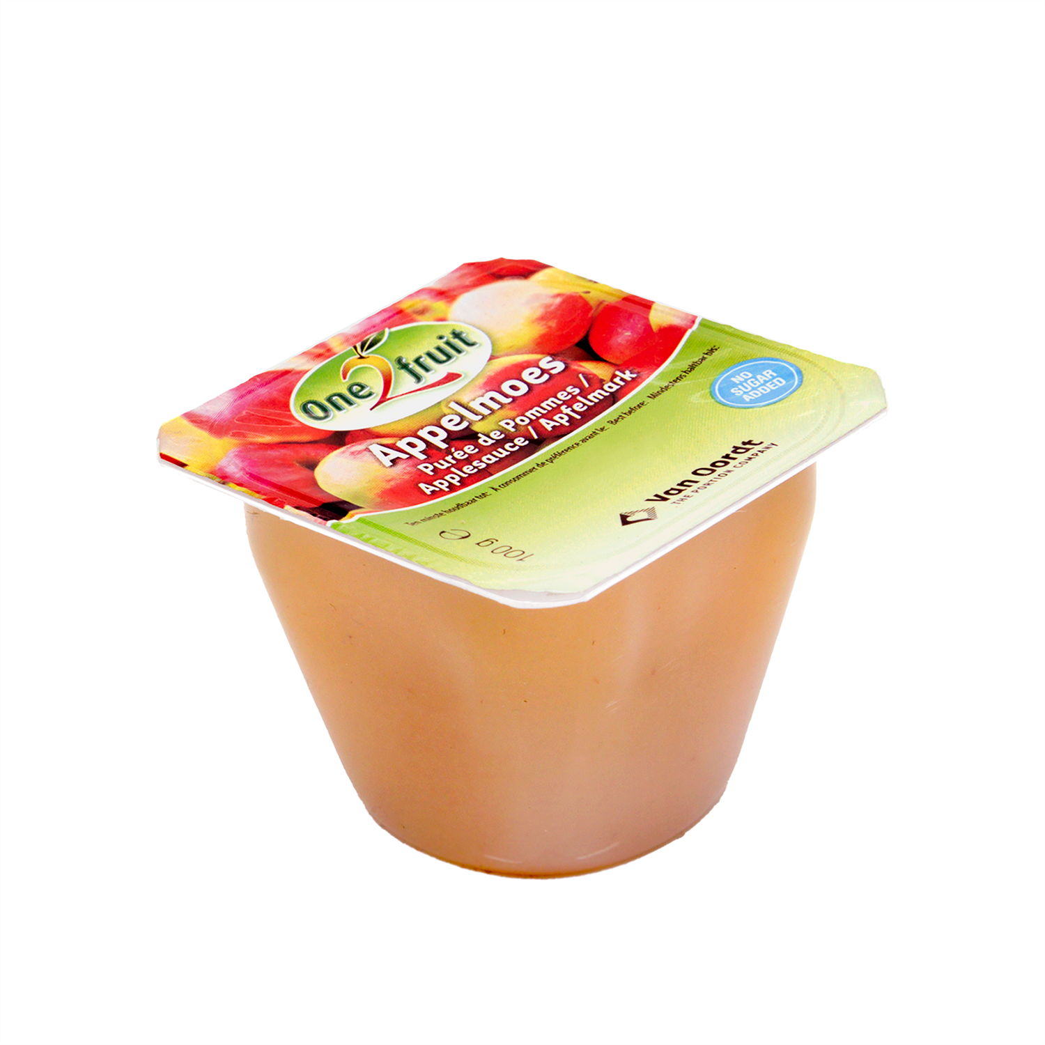 Apple Sauce Without Extra Sugar Cup 100g | Van Oordt The Portion
