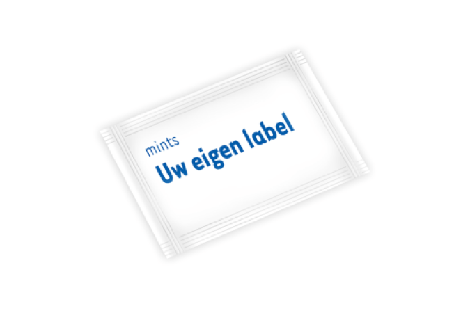 Eigen label mints groot